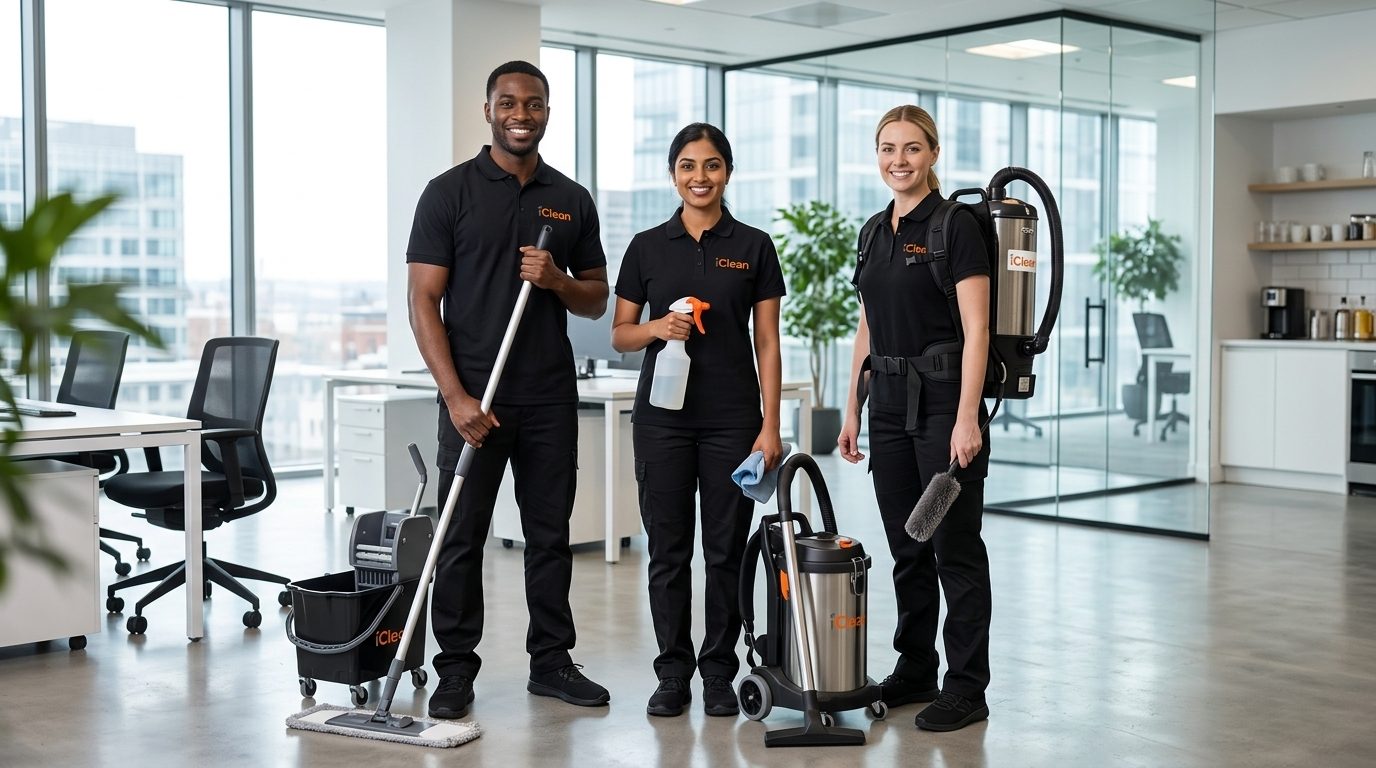 iClean professional cleaning team
